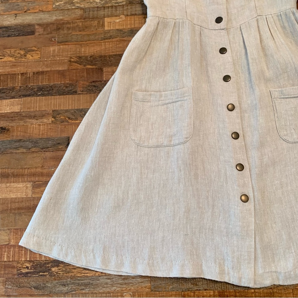 Urban Outfitters COPE Linen Blend Dress in a Natural Color sz XS - Picture 5 of 13